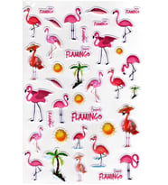 Sticker Kabartmalı A4 Boyutunda Stiker Defter, Planlayıcı Etiket-(lim551) - Flamingo 