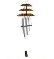 Bambu Metal Çanlı Rüzgar Çanı (Çok Renkli)