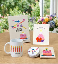 Kişiye Özel Defter Kupa Bardak Altlığı Mum Doğum Günü Hediye Seti