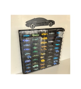 1/64 Ölçek 5 0Araçlık Hotwheels Matchbox metal araç Uyumlu Model Oyuncak Araba Rafı