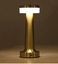 Gold Masa Lambası Dokunmatik 3 Işık Rengi Dim Edilebilir