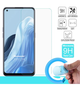 Microsonic Oppo Reno 7 4G Nano Glass Cam Ekran Koruyucu (Renksiz)