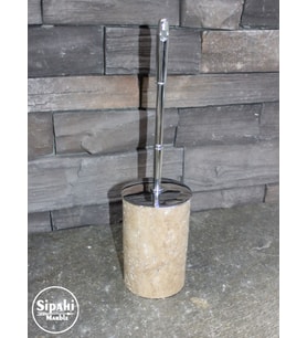 Sipahi Marble Traverten Klozet Fırçalık