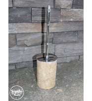 Sipahi Marble Traverten Klozet Fırçalık
