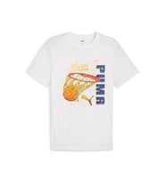 Puma Swished Tee Erkek Basketbol Tişörtü 62480103 Beyaz
