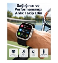 Mey İthalat® Akıllı Saat Çok Fonksiyonlu Unısex Sosyal Medya Girişli Bluetooth Bağlantılı
