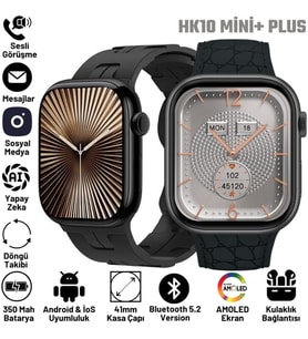 Hk 10 Mini Plus 38mm Akıllı Saat