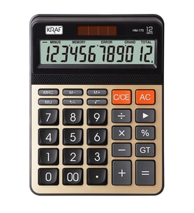 KRAF 12 HANE MASAÜSTÜ HESAP MAKİNESİ HM-175 GD