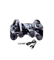 Ps3 Dual-shock Gamepad Yeni Nesil Kol Desenli Joystıck Oyun Kolu PC + 1.5 MT Şarj Kablosu HEDİYE