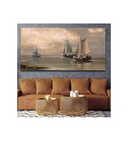 Yağlı Boya Görünümlü Manzara Kanvas Tablo 60 x 120 cm