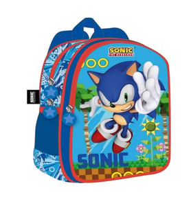 Sonic Okul Çantası Mavi Çift Bölmeli