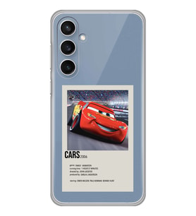 Samsung Galaxy S23 FE Uyumlu Cars Mcqueen Desenli Şeffaf Telefon Kılıfı