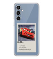 Samsung Galaxy S23 FE Uyumlu Cars Mcqueen Desenli Şeffaf Telefon Kılıfı
