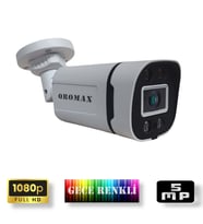 Qromax Gece Renkli Gösteren FullHD 5Mp Lensli 4 Ultra Warm Ledli Güvenlik Kamerası 604W