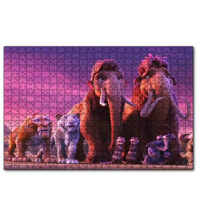 Cakapuzzle Buz Devri Manny Sid Ve Diego Görseli Puzzle Yapboz MDF (Ahşap) (120 Parça)