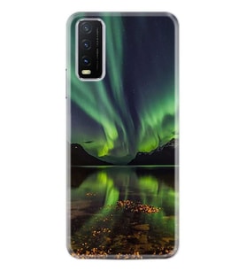 Vivo Y20 Kılıf Desenli Silikon Kuzey Işıkları 1327
