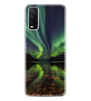 Vivo Y20 Kılıf Desenli Silikon Kuzey Işıkları 1327