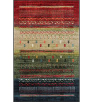 Eliana Home Baskılı, Yıkanabilir Kaymaz Taban Salon Halısı LNA1134 100x150 cm (Lacivert)