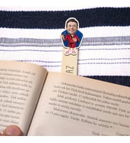 Kişiye Özel Evinin Patronu Karikatürlü Çubuk Kitap Ayracı