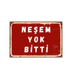 Retro Ahşap Duvar Poster 20x30cm