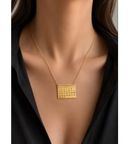 Kişiye Özel Takvim Tasarım Kolye 925K Gümüş (Gold)