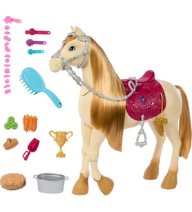 Barbie Barbie The Great Horse Chase, Horse Moves, Dances & Blinks Eyesinden Esinlenen Sesler, Müzik  (Çok Renkli)