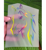 15X10 CM ÜTÜ İLE YAPIŞAN RENKLİ AT TRANSFER BASKI ARMA