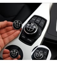 Bmw Uyumlu Joystick Konsol Sticker Arma Logo 2,9 Mm 2.9 CM 1 ADET SİYAH RENK
