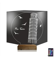 Luvivia Pisa Kulesi 3D Lamba - Masa Gece Lambası