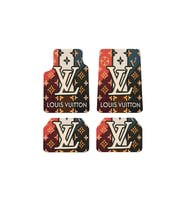 OEM Louis Vuitton Monogram Tasarımlı Dijital Baskılı 4 Parça Üniversal Halı Paspas Seti