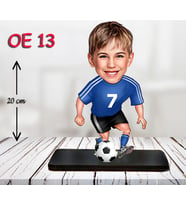 Kişiye Özel Ahşap Biblo - Erkek Çocuk Karikatür Biblo - Futbolcu Biblo 2