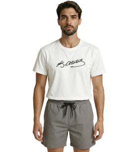 Klasik K. Atatürk İmzalı Minimalist Tasarım Premium Erkek Tişört