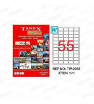 Tanex TW-2055, 37x24 mm Laser Etiket Ücretsiz Kargo