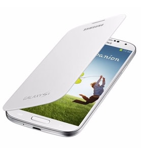 Galaxy S4 i9500 ile Uyumlu Flip Cover Kılıf Beyaz EF-FI950BWEGWW