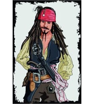 Retro Ahşap Duvar Poster 20x30