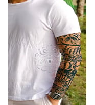 GZQB-024 YARI KALICI DESEN KOL DÖVMESİ-TATTO