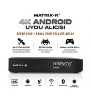 Hiremco Matrix R Android 4K 64GB Android 12 Uydu Alıcısı