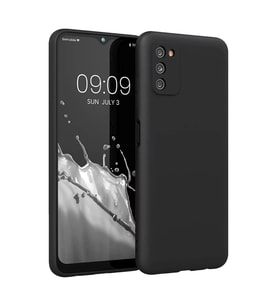 Samsung Galaxy A03S Kılıf First Silikon - Siyah