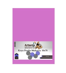 Koyu Pembe Renkli Mukavva 50x70 5 Adet Artlantis Renkli Mukavva 5 Adet