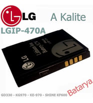 LG  Uyumlu LGIP-470A Batarya GD330 - KG970 - KE970 - SHINE KF600 Uyumlu A Kalite Batarya
