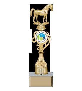 ODAK KUPA - Figürlü Kupalar - At Figürlü Kupalar FG-033 C - 34 cm