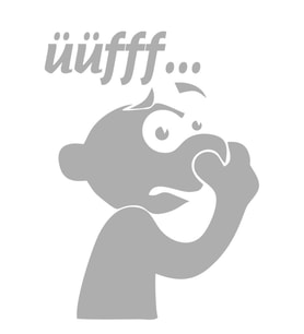 Komik Uff Koku Dekoratif Klozet Banyo Sticker Gri (Karışık)
