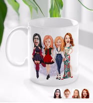 BK Gift Kişiye Özel Bekarlığa Veda Karikatürlü Beyaz Kupa Bardak-6