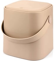 Saplı Iç Kovalı Tezgah Üst Mutfak Çöp Kovası 4 Lt (Latte)