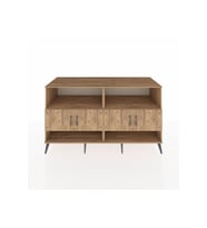 Kronos Konsol 4 Raflı 4 Kapaklı 176x59x99 Çam-Çam/Antrasit