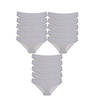 15 adet Süper Eko Set Likralı Kadın Slip Külot Gri