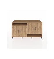 Kronos Konsol 6 Raflı 4 Kapaklı 176x59x99 Çam-Çam