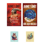 Bir Aşk Masalı -9789750854491- Kayıp Tanrılar Ülkesi - 9789750850417 -ahmet Ümit-yky-not defter seti (Renksiz)
