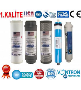 İhlas Aura Cebilon Uyumlu 5li Filtre Seti - USA - NSF