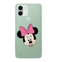 Redmi A1 Plus  Kamera korumalı Kapak Minnie Mouse Tasarımlı  Şeffaf Kılıf